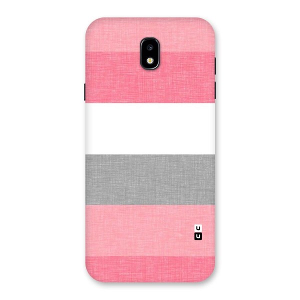 Shades Pink Stripes Back Case for Galaxy J7 Pro