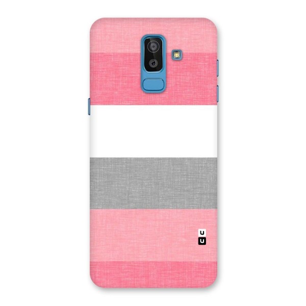 Shades Pink Stripes Back Case for Galaxy J8