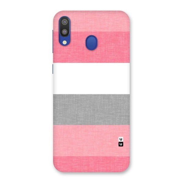 Shades Pink Stripes Back Case for Galaxy M20
