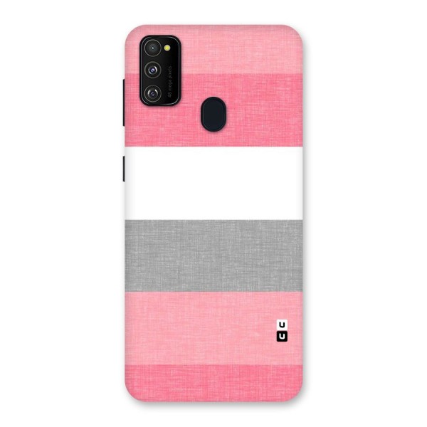 Shades Pink Stripes Back Case for Galaxy M21