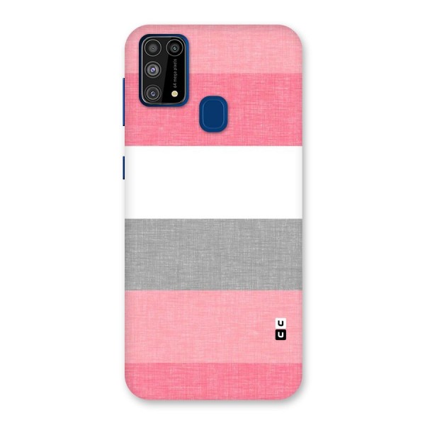 Shades Pink Stripes Back Case for Galaxy M31