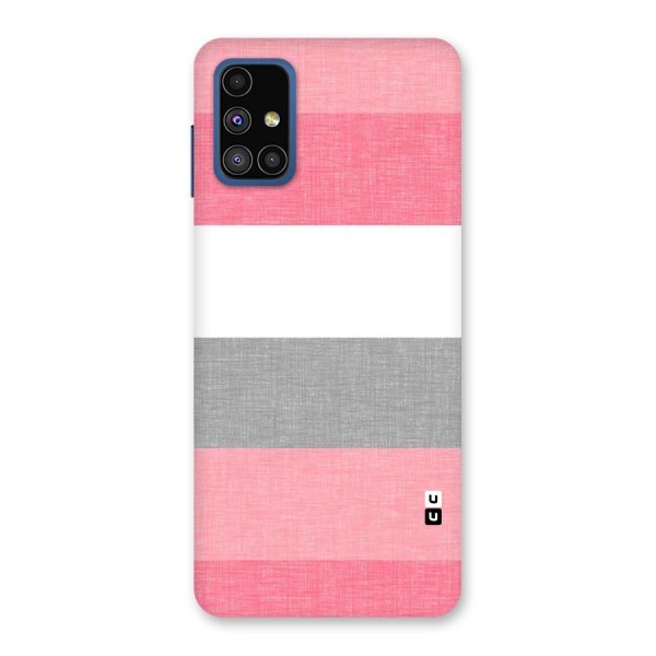 Shades Pink Stripes Back Case for Galaxy M51