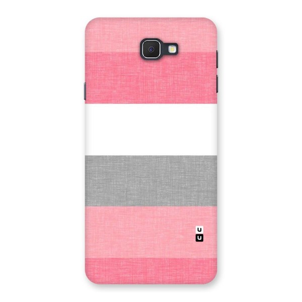 Shades Pink Stripes Back Case for Galaxy On7 2016