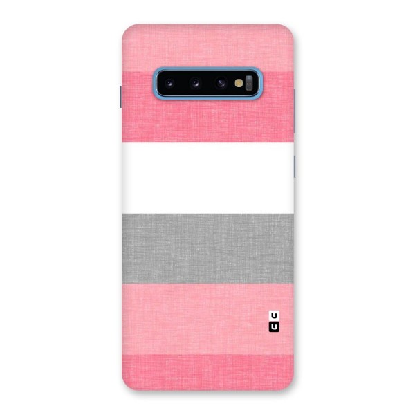Shades Pink Stripes Back Case for Galaxy S10 Plus