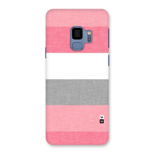 Shades Pink Stripes Back Case for Galaxy S9