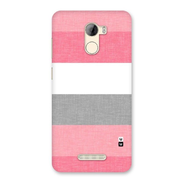 Shades Pink Stripes Back Case for Gionee A1 LIte