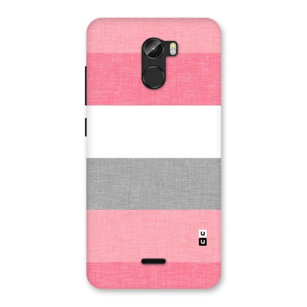 Shades Pink Stripes Back Case for Gionee X1
