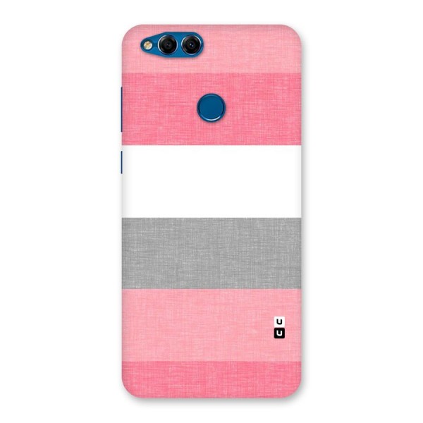 Shades Pink Stripes Back Case for Honor 7X