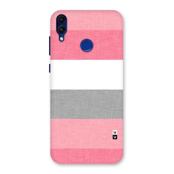 Shades Pink Stripes Back Case for Honor 8C