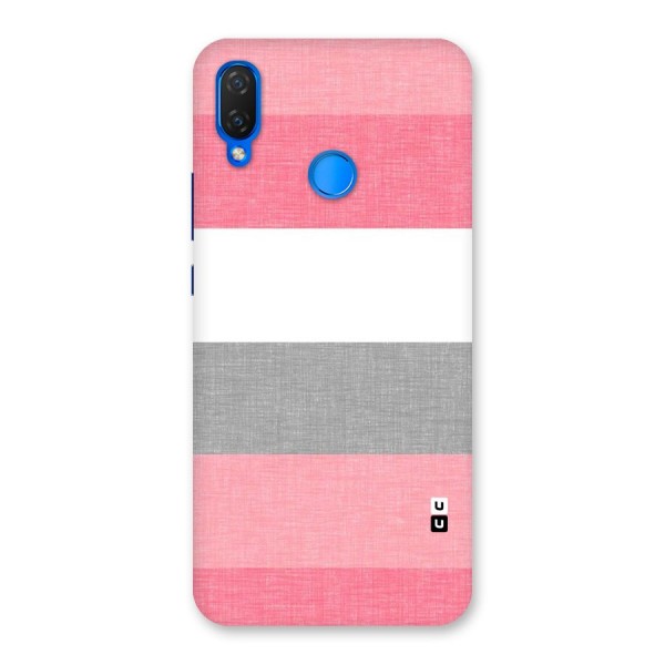 Shades Pink Stripes Back Case for Huawei P Smart+