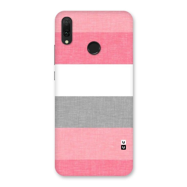Shades Pink Stripes Back Case for Huawei Y9 (2019)