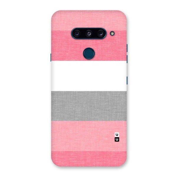 Shades Pink Stripes Back Case for LG  V40 ThinQ