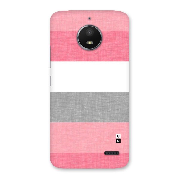 Shades Pink Stripes Back Case for Moto E4