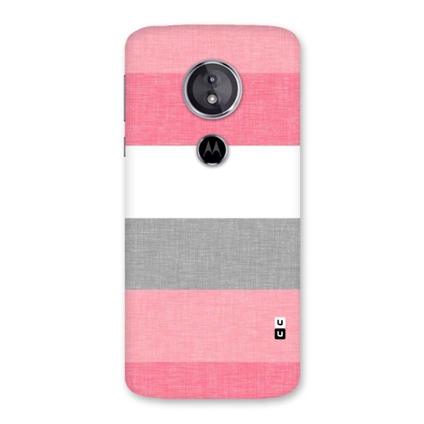 Shades Pink Stripes Back Case for Moto E5