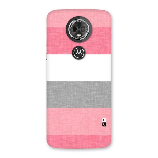 Shades Pink Stripes Back Case for Moto E5 Plus