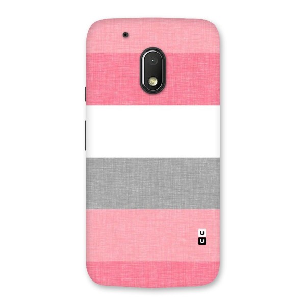 Shades Pink Stripes Back Case for Moto G4 Play