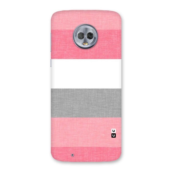 Shades Pink Stripes Back Case for Moto G6