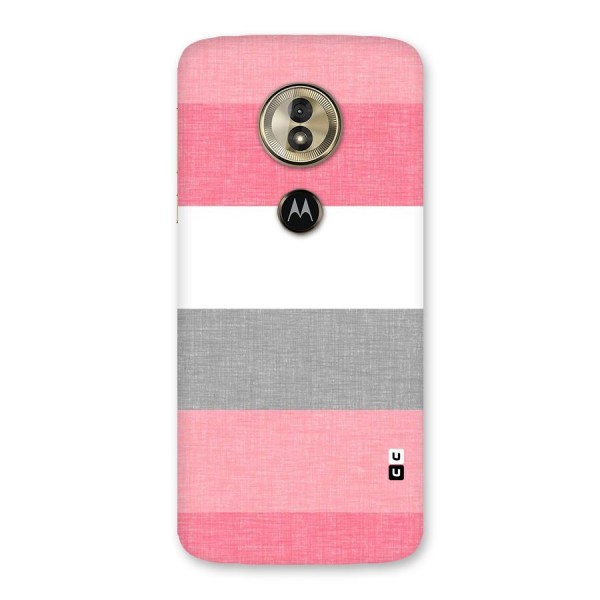 Shades Pink Stripes Back Case for Moto G6 Play