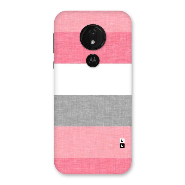 Shades Pink Stripes Back Case for Moto G7 Power