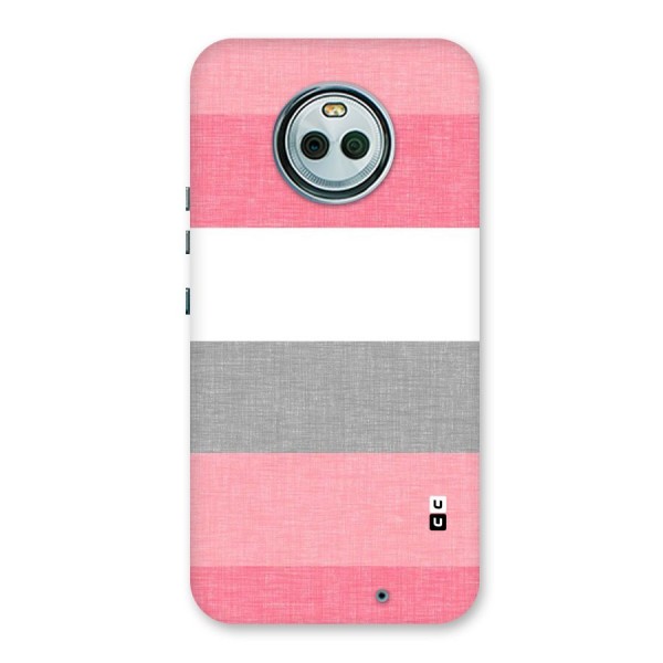 Shades Pink Stripes Back Case for Moto X4
