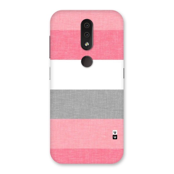 Shades Pink Stripes Back Case for Nokia 4.2
