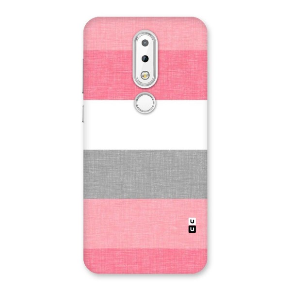 Shades Pink Stripes Back Case for Nokia 6.1 Plus
