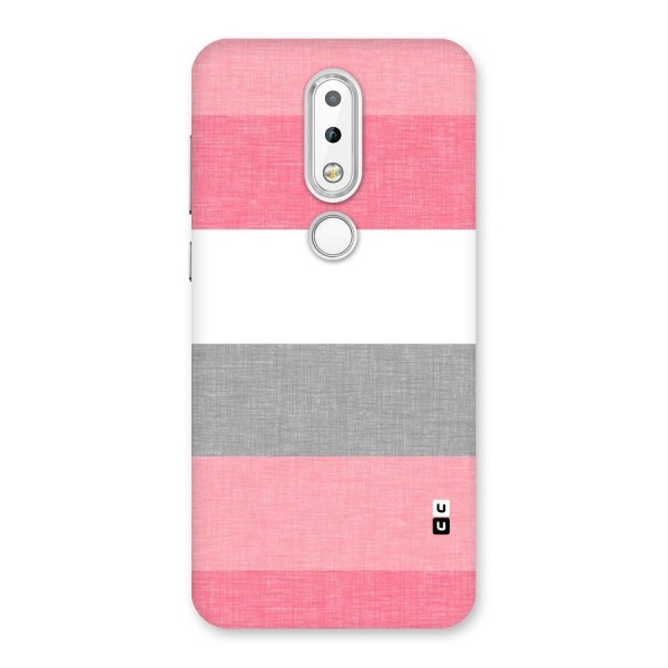 Shades Pink Stripes Back Case for Nokia 6.1 Plus