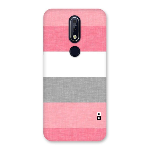 Shades Pink Stripes Back Case for Nokia 7.1