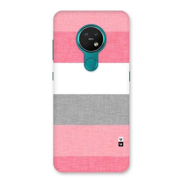 Shades Pink Stripes Back Case for Nokia 7.2