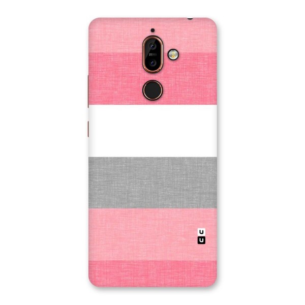 Shades Pink Stripes Back Case for Nokia 7 Plus