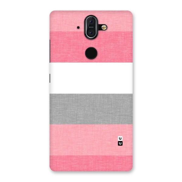 Shades Pink Stripes Back Case for Nokia 8 Sirocco