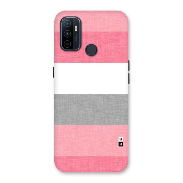 Shades Pink Stripes Back Case for Oppo A53