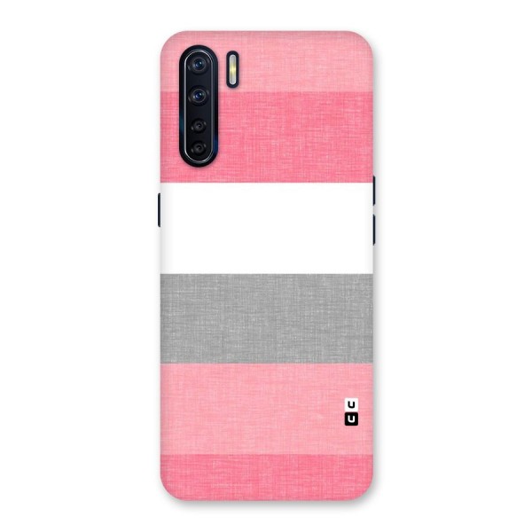 Shades Pink Stripes Back Case for Oppo F15