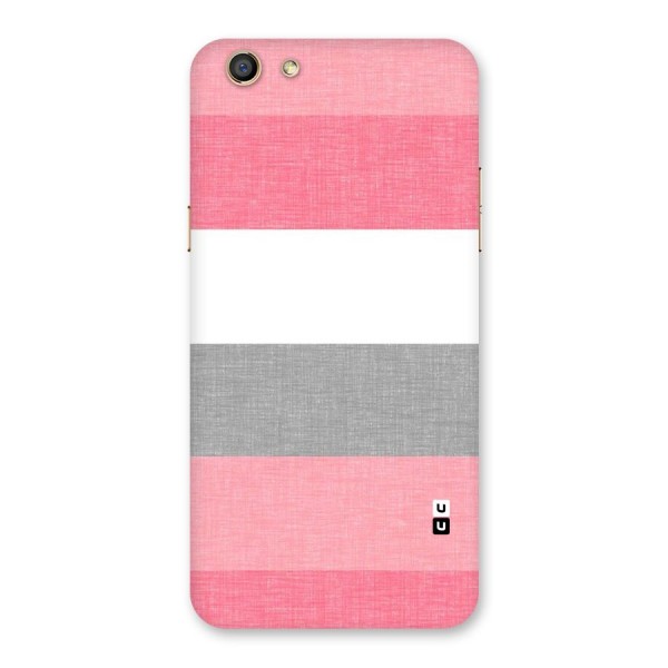 Shades Pink Stripes Back Case for Oppo F3