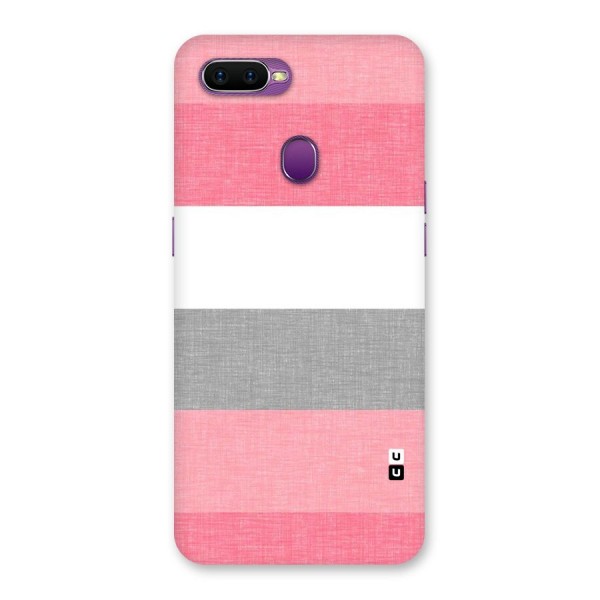 Shades Pink Stripes Back Case for Oppo F9