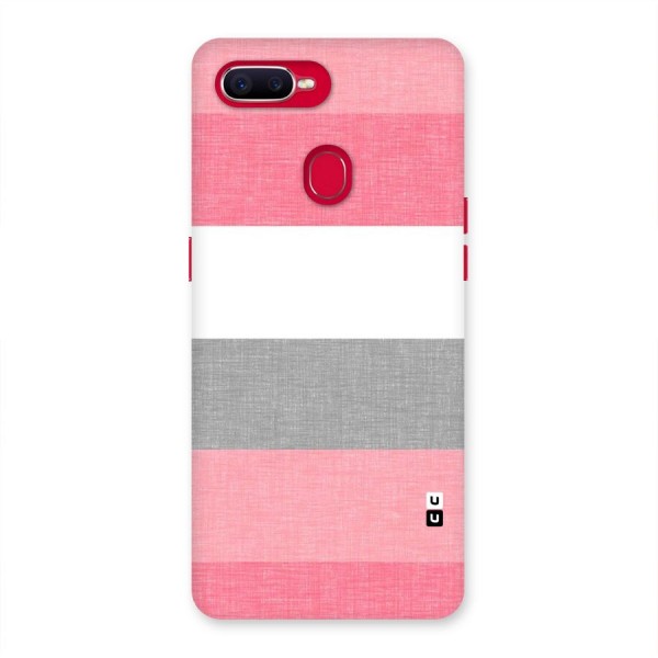 Shades Pink Stripes Back Case for Oppo F9 Pro