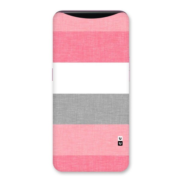 Shades Pink Stripes Back Case for Oppo Find X