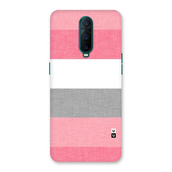 Shades Pink Stripes Back Case for Oppo R17 Pro