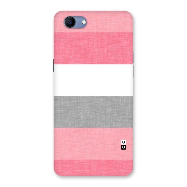 Shades Pink Stripes Back Case for Oppo Realme 1