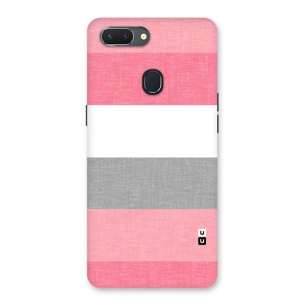Shades Pink Stripes Back Case for Oppo Realme 2