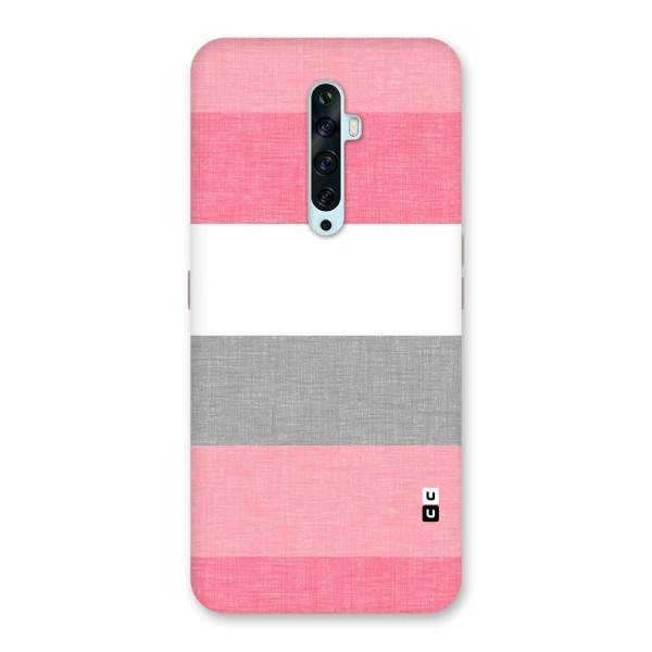 Shades Pink Stripes Back Case for Oppo Reno2 F