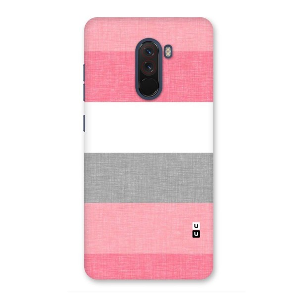 Shades Pink Stripes Back Case for Poco F1