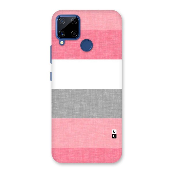 Shades Pink Stripes Back Case for Realme C15