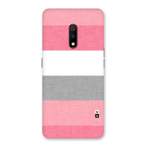 Shades Pink Stripes Back Case for Realme X