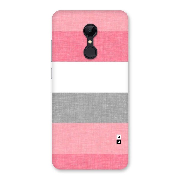 Shades Pink Stripes Back Case for Redmi 5
