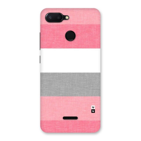 Shades Pink Stripes Back Case for Redmi 6