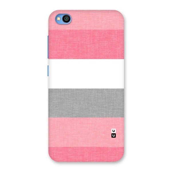 Shades Pink Stripes Back Case for Redmi Go
