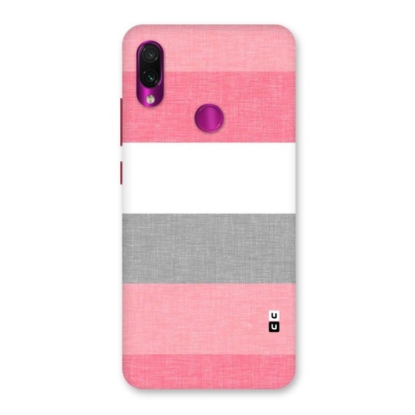 Shades Pink Stripes Back Case for Redmi Note 7 Pro