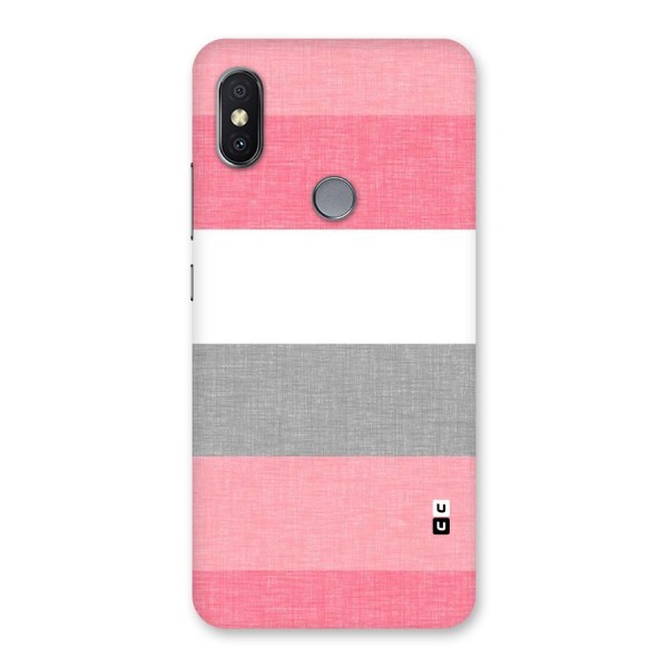 Shades Pink Stripes Back Case for Redmi Y2