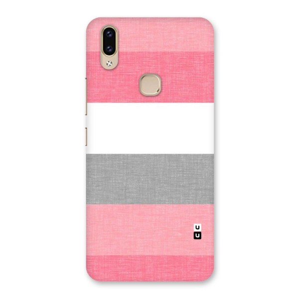 Shades Pink Stripes Back Case for Vivo V9